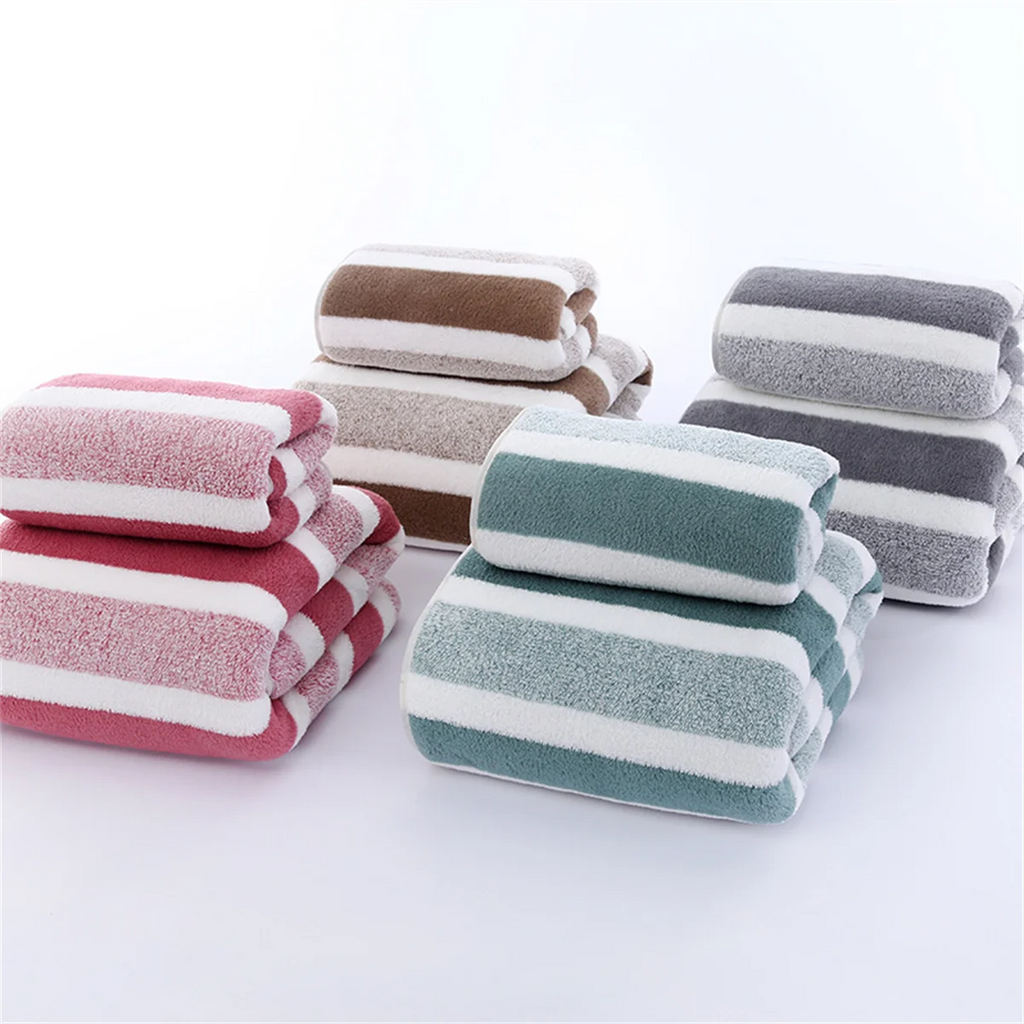 Quick-Drying Striped 1pc35x75 or Towel Set