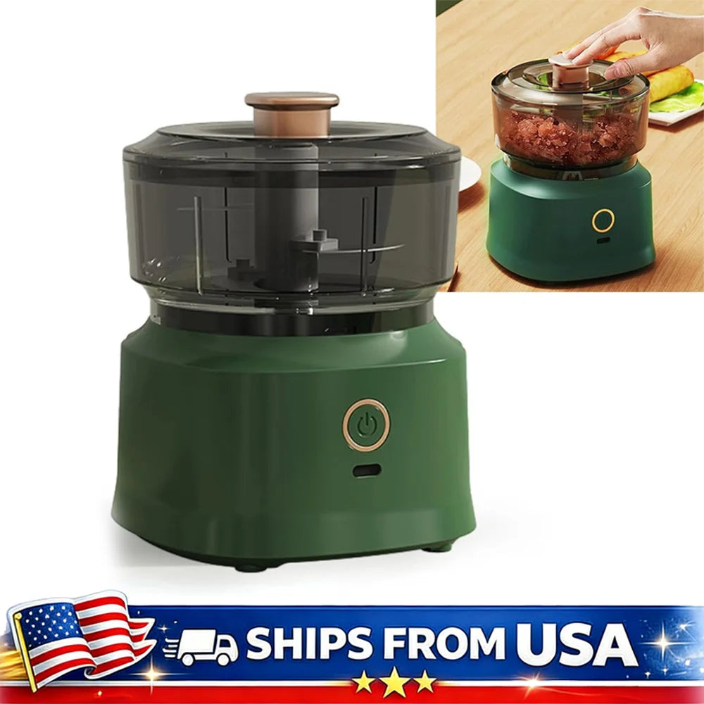 Electric Mini Food Chopper USB Rechargeable