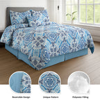 LUX Décor Reversible 5pc Comforter Set