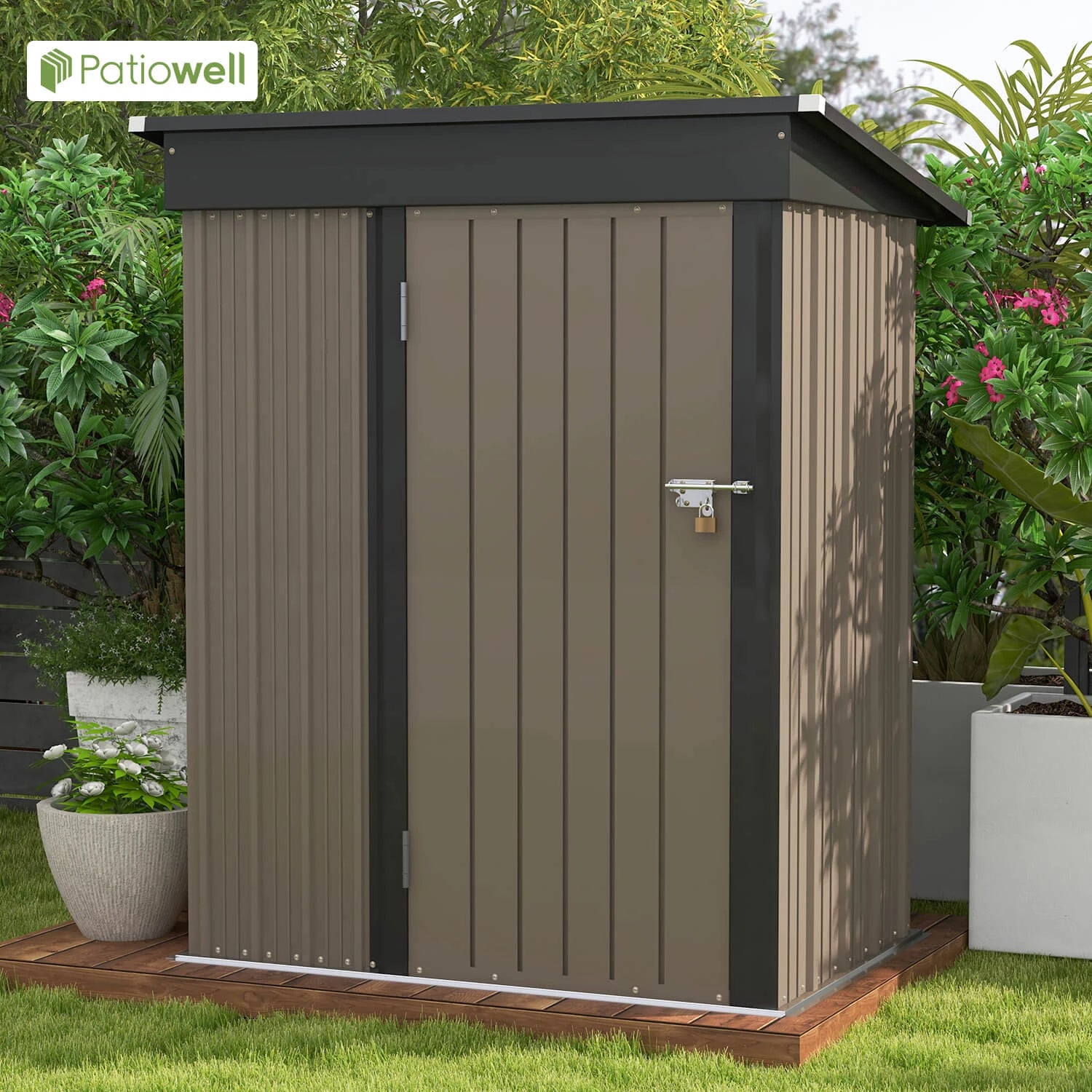 Patiowell 5x3 FT Outdoor Storage Shed