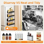 4 Pack Magnetic Spice Storage Rack Organizer