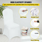 SucceBuy12/30/50/100Pcs Wedding Chair Cover Spandex Stretch Slipcover