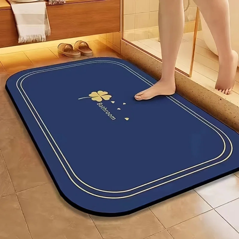 1pc Diatomite Bath Mat Quick Dry Super Absorbent Non-slip Floor Mat for Bathroom Shower Kitchen Pet Feeding | 24-hour Shipping