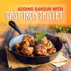 3PCS Pre-Seasoned Cast Iron Skillet Set