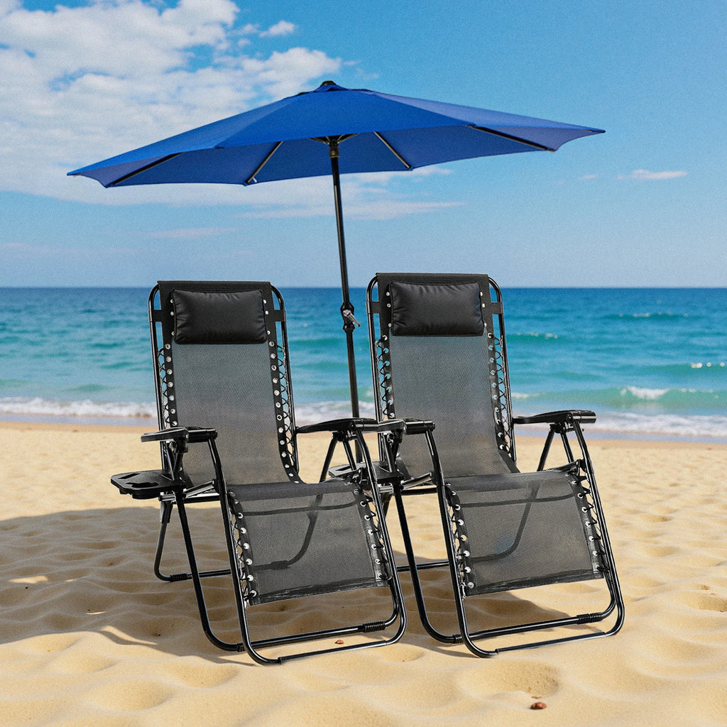 JHK Zero Gravity Set of 2 Portable