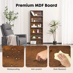6 Tier Wooden Shelf Bookcase 63 Inch