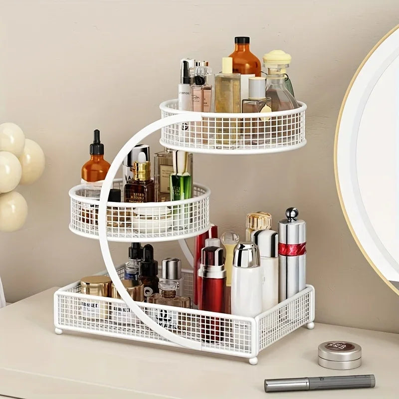 1PC Makeup Storage Rack Cosmetic Organizer Metal