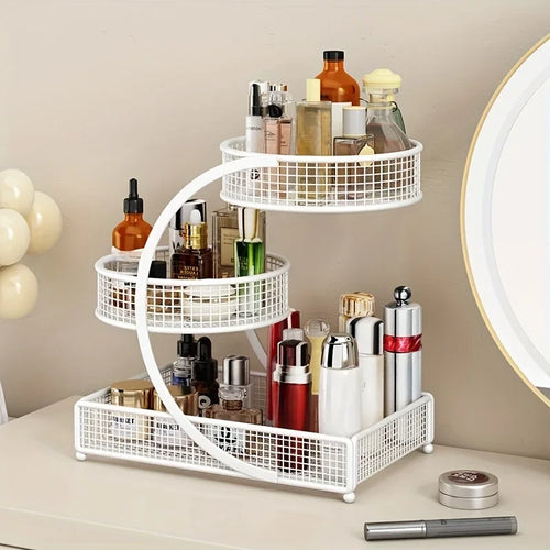 1PC Makeup Storage Rack Cosmetic Organizer Metal
