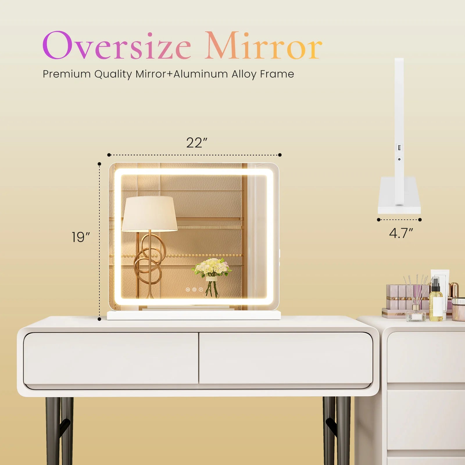 JHK LED Vanity Mirror with Lights