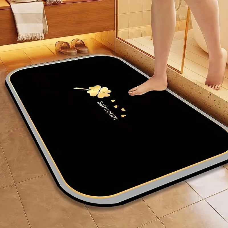 1pc Diatomite Bath Mat Quick Dry Super Absorbent Non-slip Floor Mat for Bathroom Shower Kitchen Pet Feeding | 24-hour Shipping