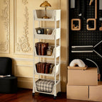 3/5-layer plastic storage rack, multifunctional storage