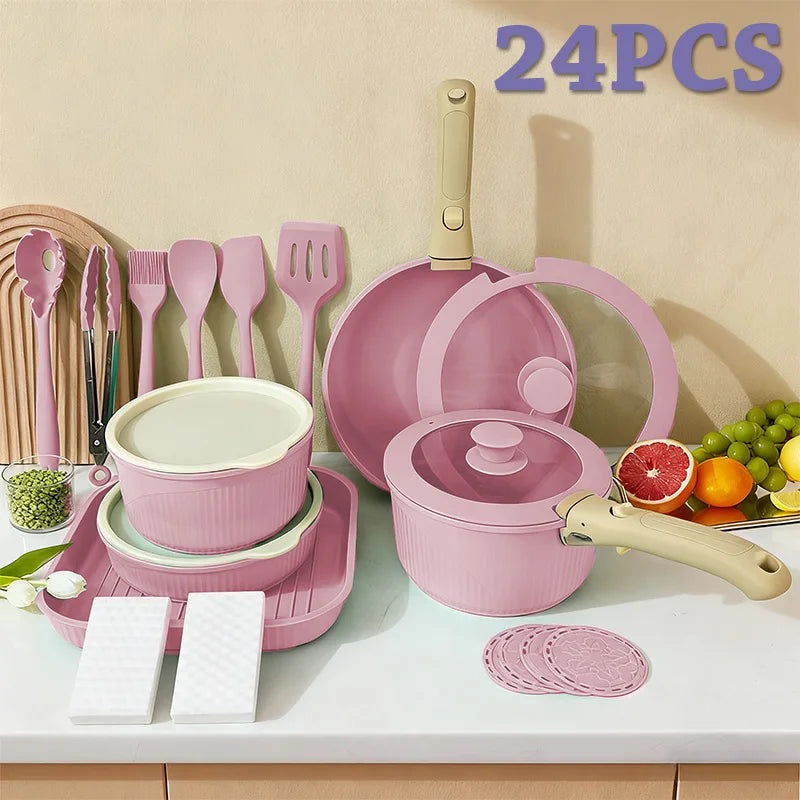 Pots and Pans Set, Nonstick Cookware Set