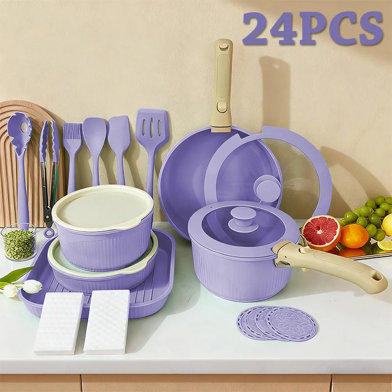 Pots and Pans Set, Nonstick Cookware Set