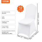 SucceBuy12/30/50/100Pcs Wedding Chair Cover Spandex Stretch Slipcover