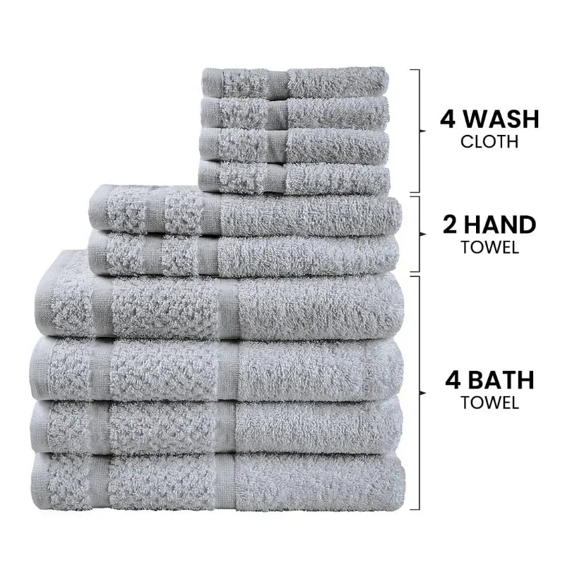 10 Piece Towel Set with Upgraded Softness