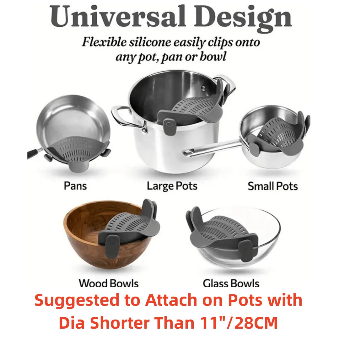 1pc, Strainer, Pot Strainer, Adjustable Clip On