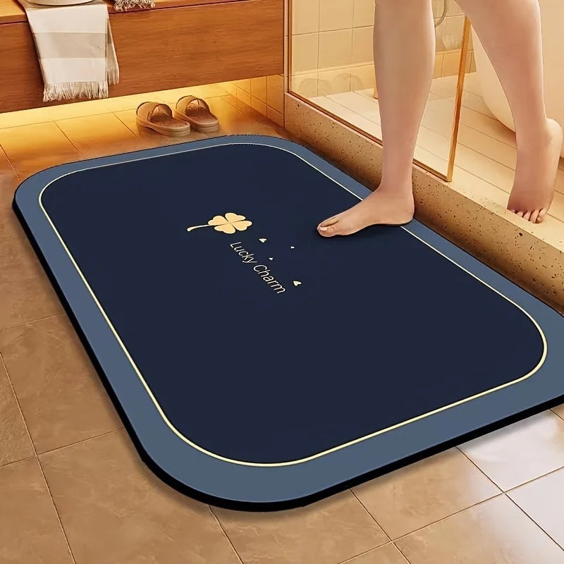 1pc Diatomite Bath Mat Quick Dry Super Absorbent Non-slip Floor Mat for Bathroom Shower Kitchen Pet Feeding | 24-hour Shipping