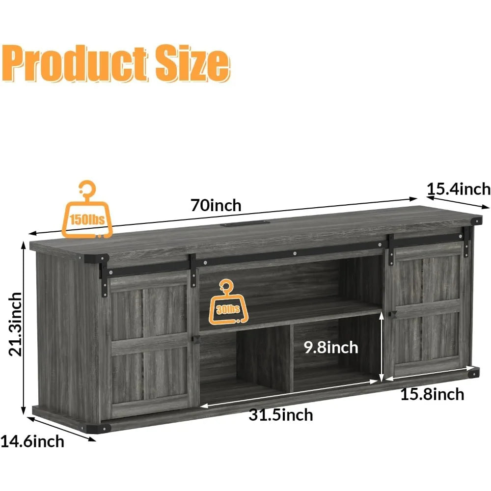 70 inch farmhouse TV stand