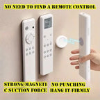 3/6pcs No Drill Magnetic Remote Holder - Wall Mount for TV/AC/DVD Remotes, White Space-Saving Design