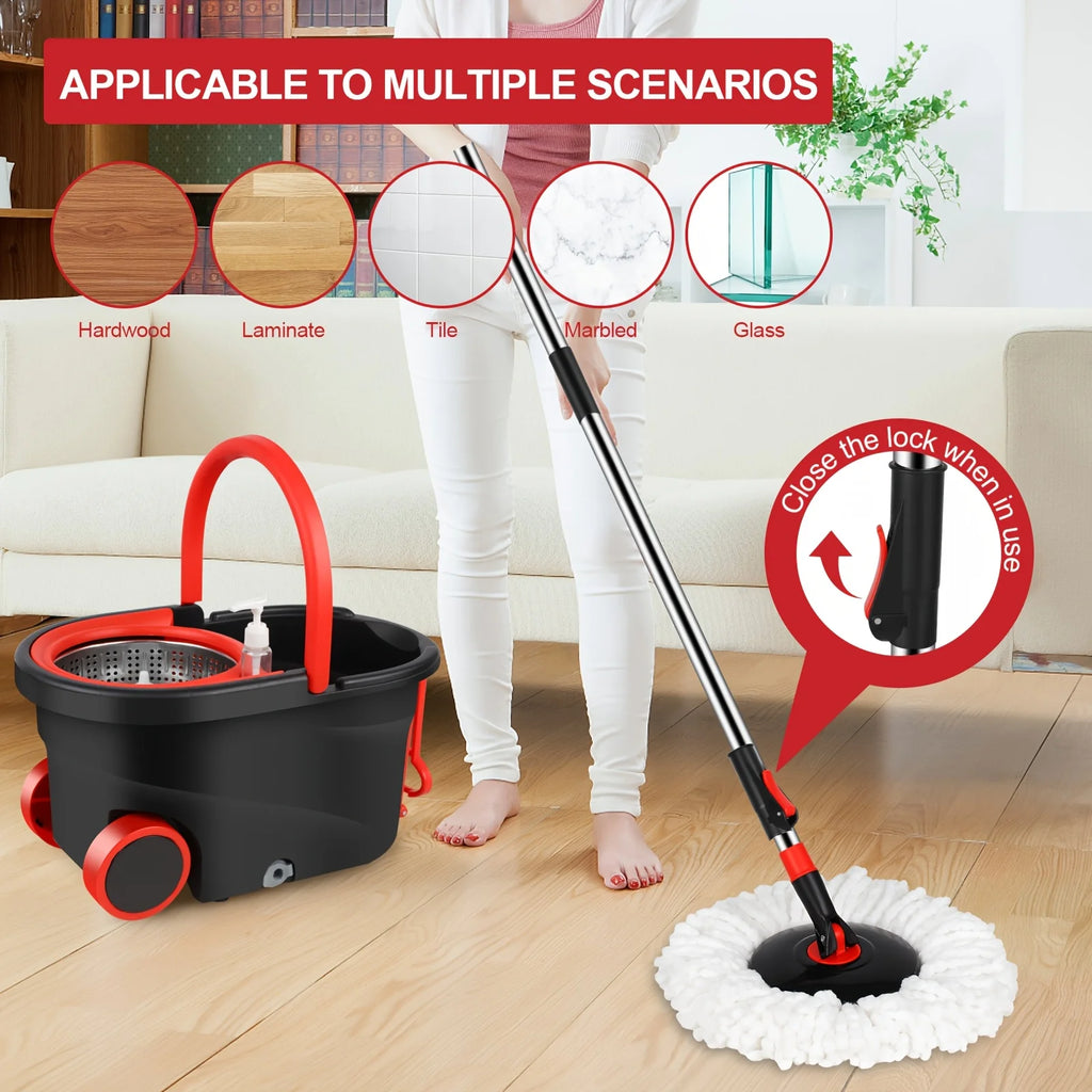 Spin Mop and Bucket Set with Wringer