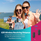 J12 Wireless Lavalier Microphone Audio Video Recording