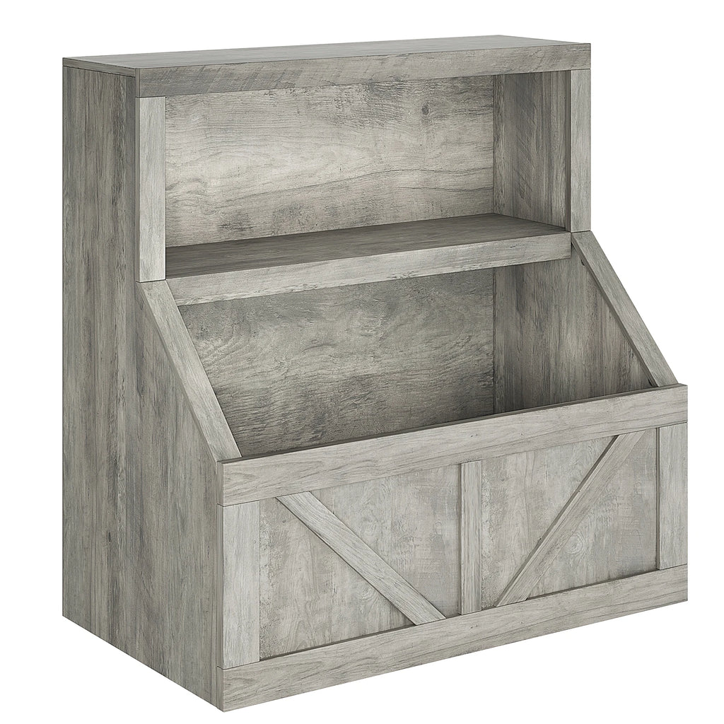 Kids Bookshelf Wooden Toy Storage Organizer