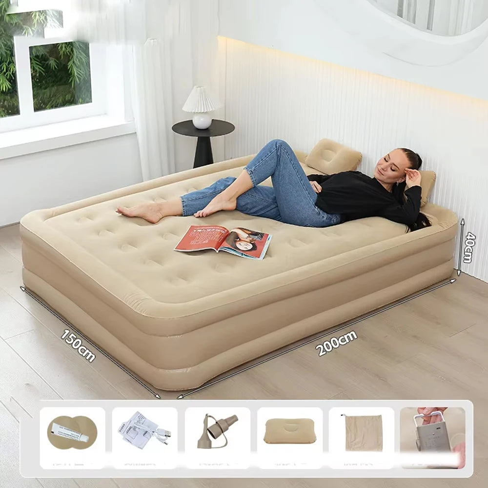 Camping Air bed with Backrest 2 Persons