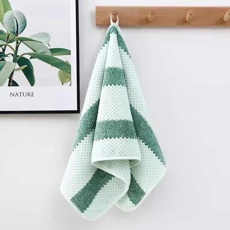 Bath Towel Washcloth Cotton Towel Solid Set