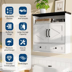 Wall Mounted Farmhouse Medicine Cabinet Over Toilet
