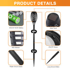 Solar Lights Outdoor LED 4/6/812Pcs Solar Torch