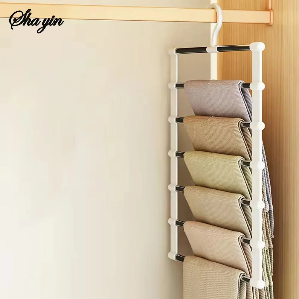 Foldable Pants Hanger Multi Layer Non Slip