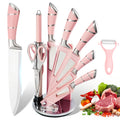 ZENG 9PCS Kitchen Knife Set Stainless Steel