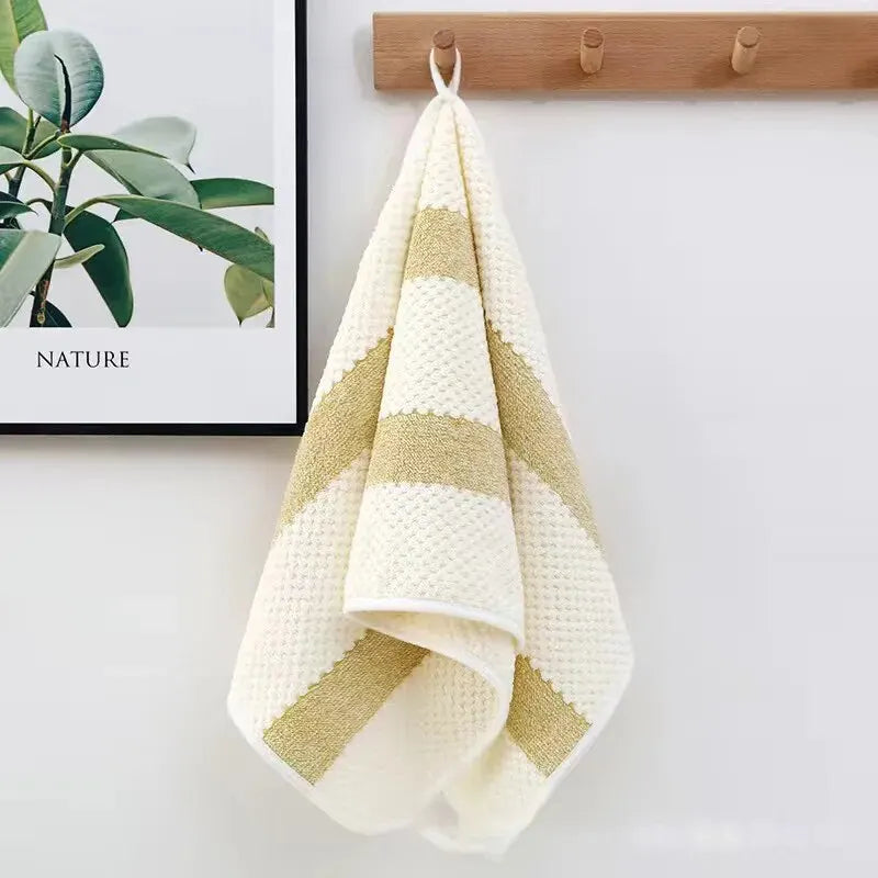 Bath Towel Washcloth Cotton Towel Solid Set