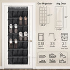 Grid Transparent Fabric Hanging Organizer Foldable Storage