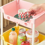 3/5-layer plastic storage rack, multifunctional storage