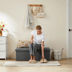 43 Inches Ottoman Bench Foldable Storage Chest