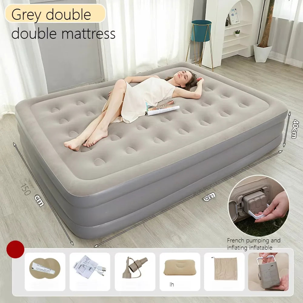 Camping Air bed with Backrest 2 Persons