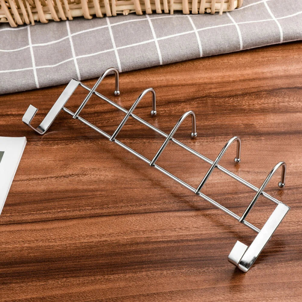 Bold Stainless Steel 5-hook Cabinet Door