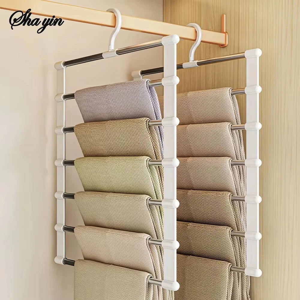 Foldable Pants Hanger Multi Layer Non Slip
