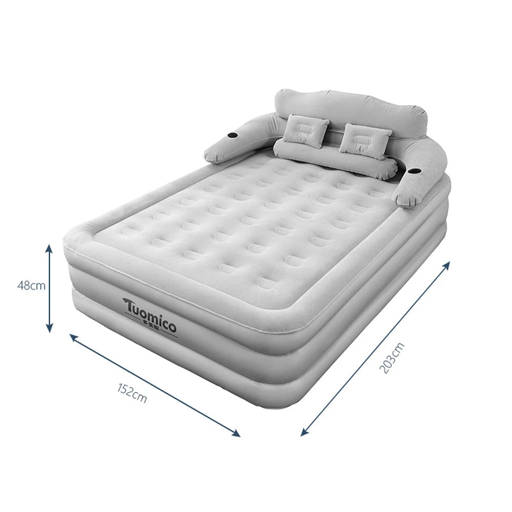 Camping Air bed with Backrest 2 Persons