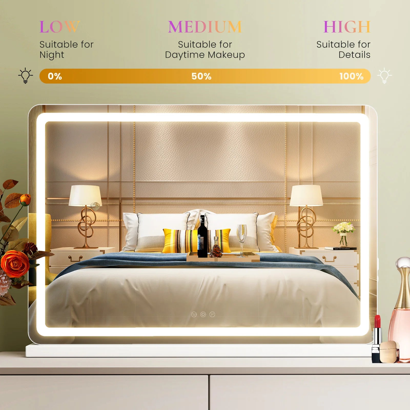 JHK LED Vanity Mirror with Lights