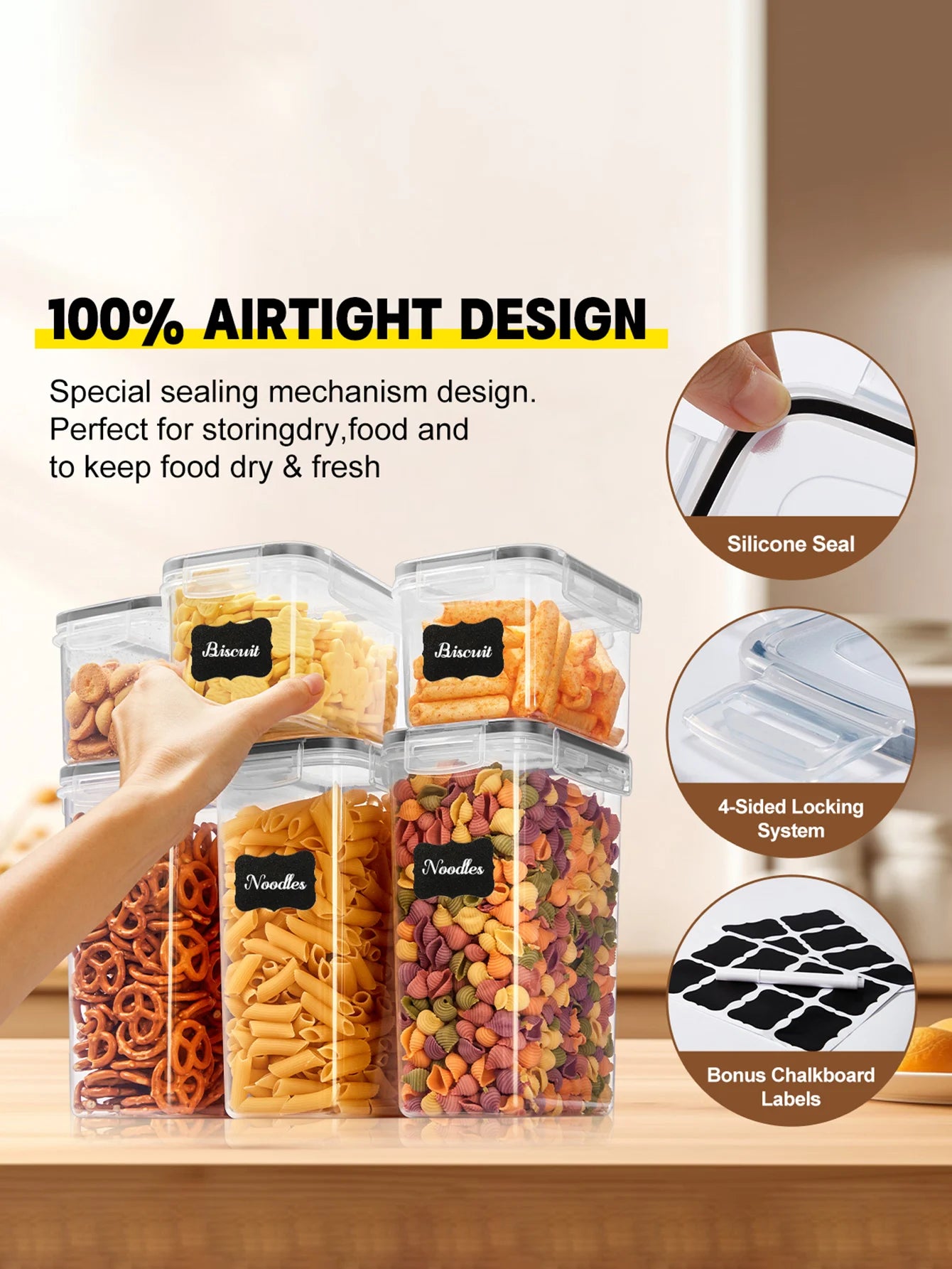24pcs，Sealed food storage containers with LIDS
