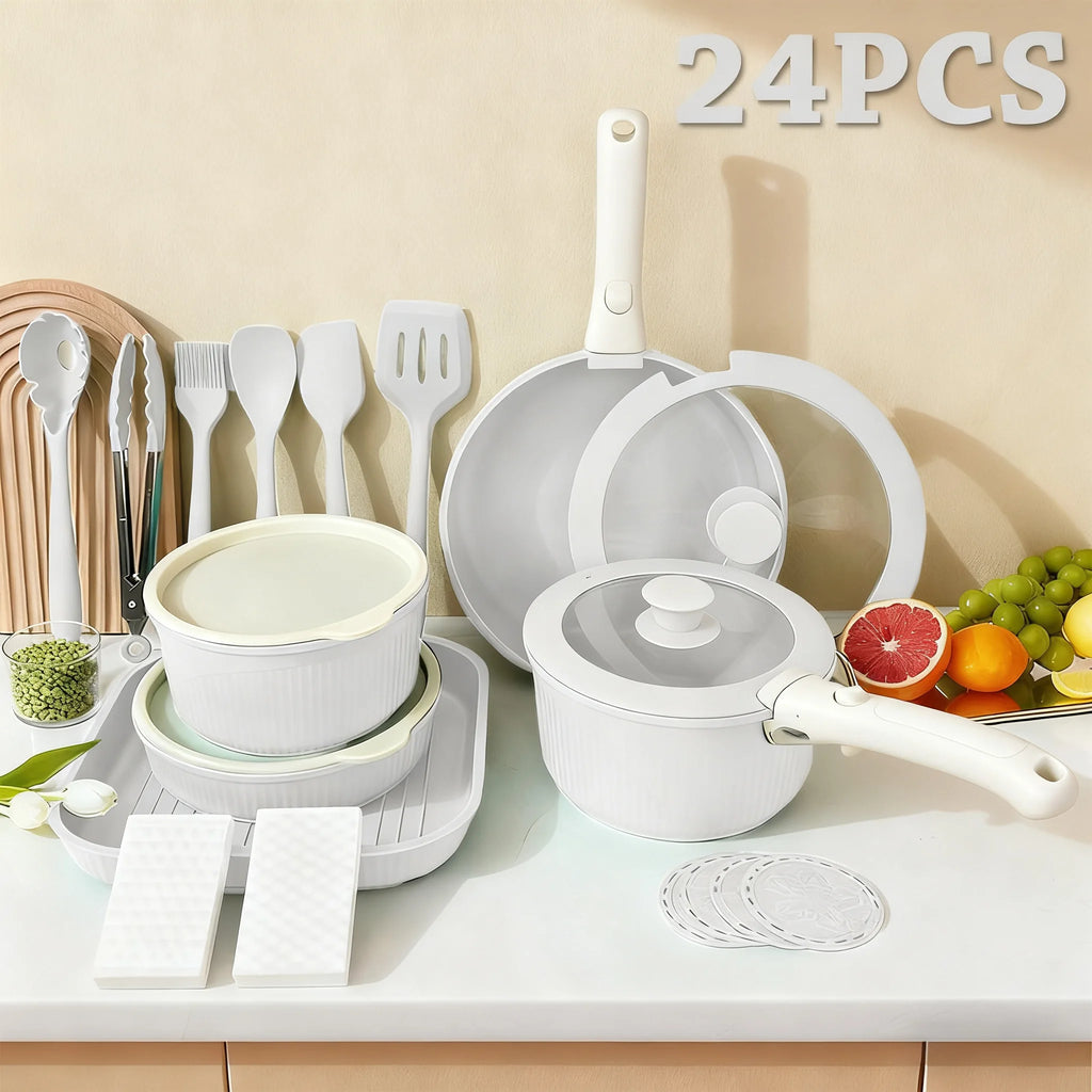 Pots and Pans Set, Nonstick Cookware Set