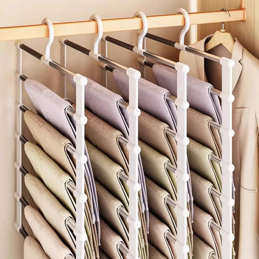 Foldable Pants Hanger Multi Layer Non Slip