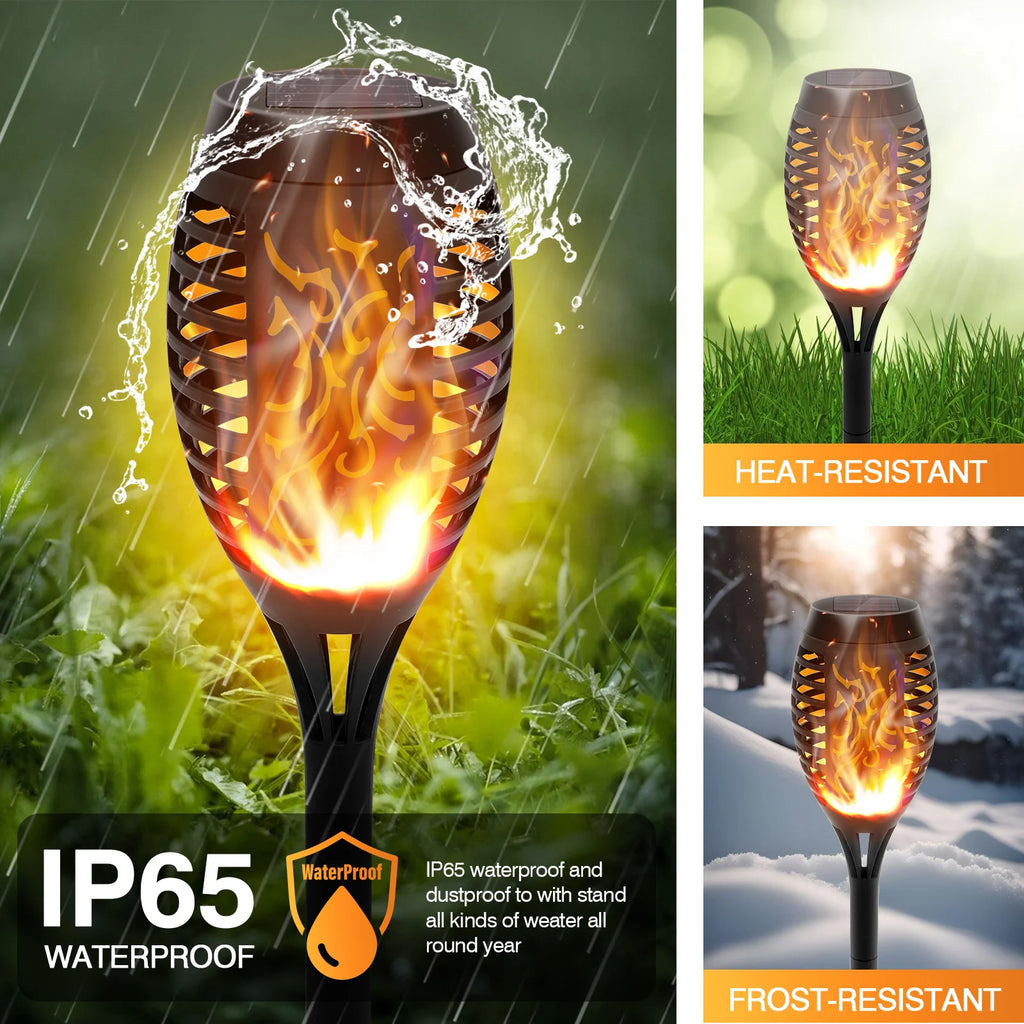 Solar Lights Outdoor LED 4/6/812Pcs Solar Torch